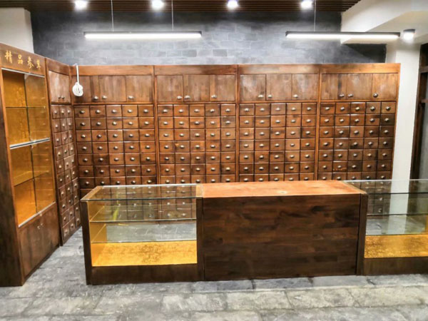 中药展示柜案例